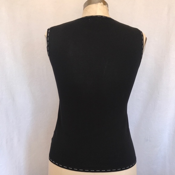 Salvatore Ferrangamo M black sweater twinset EUC - Picture 8 of 13